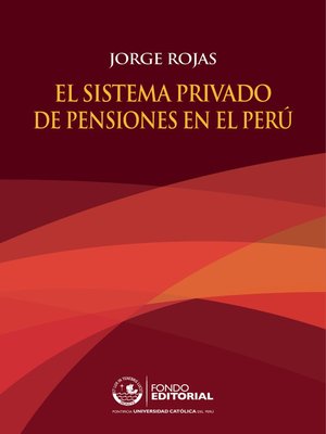 cover image of El sistema privado de pensiones en el Perú